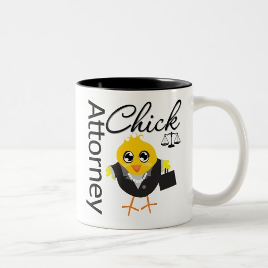 Tasse 2 Couleurs Poussin v2 de mandataire (Droit)