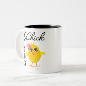 Tasse 2 Couleurs Poussin végétalien (Devant gauche)
