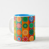 Tasse 2 Couleurs Pouvoir des fleurs en rangées (Devant gauche)