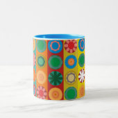 Tasse 2 Couleurs Pouvoir des fleurs en rangées (Centre)
