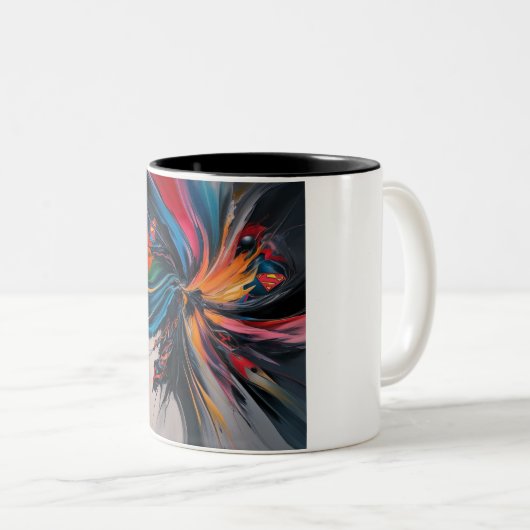 Tasse 2 Couleurs "Power Brew : Superhuman Edition" (Devant droit)