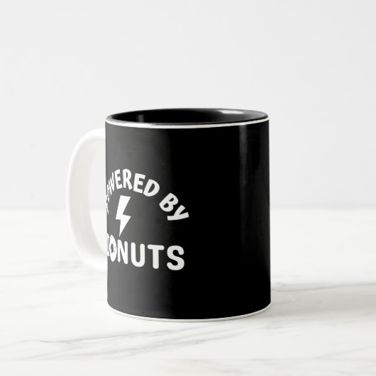Tasse 2 Couleurs powered by donuts (Devant gauche)
