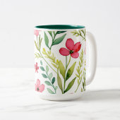 Tasse 2 Couleurs Prairie de fleurs sauvages (Devant droit)