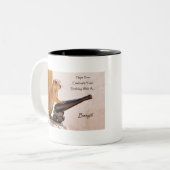 Tasse 2 Couleurs Prairie Dog - drôle - Joyeux anniversaire (Devant gauche)