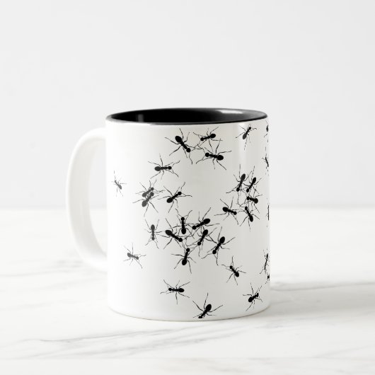 Tasse 2 Couleurs Prank Insect Design. Fourmis (Devant gauche)