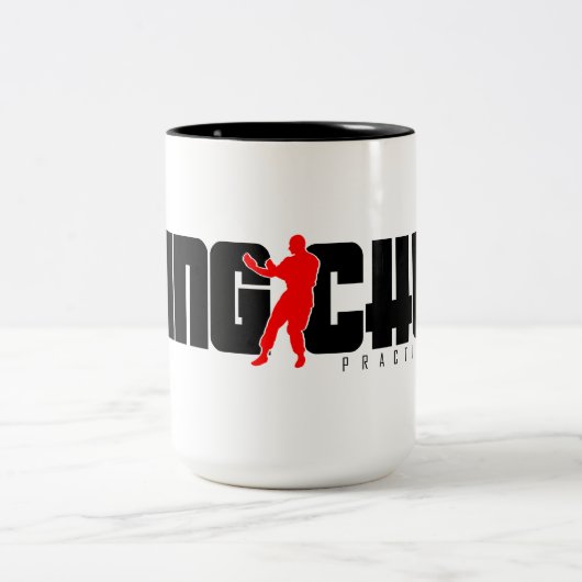 Tasse 2 Couleurs Praticien de Wing Chun (Centre)