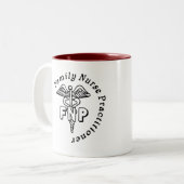 TASSE 2 COULEURS PRATICIENNE D'INFIRMIÈRE DE FAMILLE DU CADUCÉE FNP (Devant gauche)