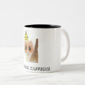 Tasse 2 Couleurs Précaution : Contient la caféine (Devant droit)
