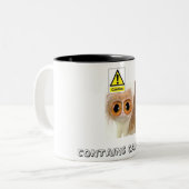 Tasse 2 Couleurs Précaution : Contient la caféine (Devant gauche)