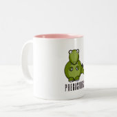 Tasse 2 Couleurs Pregasaurus| Don amusant pour la grossesse (Devant gauche)
