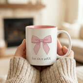 Tasse 2 Couleurs Pregnancy Announcement Gift For Aunt Bow