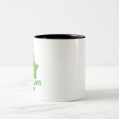 Tasse 2 Couleurs Pregosaurus Rex Pregnant T-Rex Cute Dinosaur (Centre)