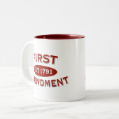 Tasse 2 Couleurs Premier amendement (Devant gauche)