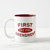 Tasse 2 Couleurs Premier amendement (Gauche)
