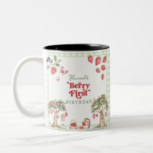 Tasse 2 Couleurs Premier anniversaire de la première fraise à la ba