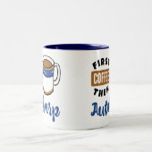 Tasse 2 Couleurs Premier café puis Autoharp Music Lover (Centre)