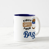 Tasse 2 Couleurs Premier Café Puis Basse Musique Lover (Devant droit)