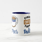 Tasse 2 Couleurs Premier Café Puis Dulcimer Music Lover (Centre)