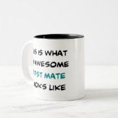 Tasse 2 Couleurs premier maté, génial (Devant gauche)