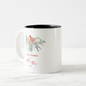 Tasse 2 Couleurs Premier Noël ensemble en tant que M. & Mme (Devant gauche)