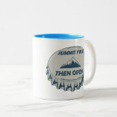 Tasse 2 Couleurs Premier sommet, puis ouverture (Devant droit)