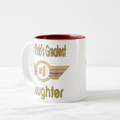 Tasse 2 Couleurs Première fille du monde (Devant gauche)