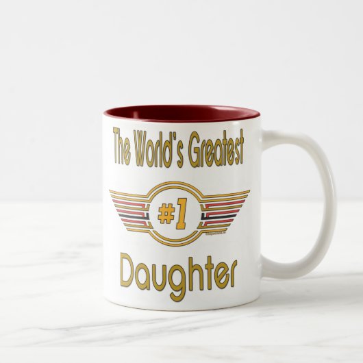 Tasse 2 Couleurs Première fille du monde (Droit)