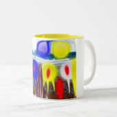 Tasse 2 Couleurs Première invasion Alien (Devant droit)