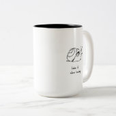 Tasse 2 Couleurs Prends ton temps (Devant droit)