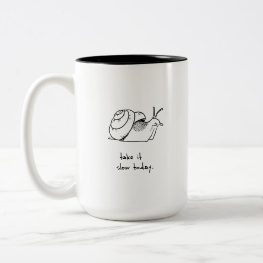 Tasse 2 Couleurs Prends ton temps (Gauche)