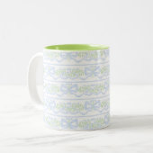 Tasse 2 Couleurs Preppy Grandmillennial Coquette Preppy Floral (Devant gauche)