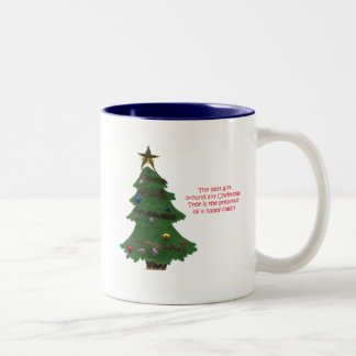 Tasse 2 Couleurs Présent d'arbre de Noël