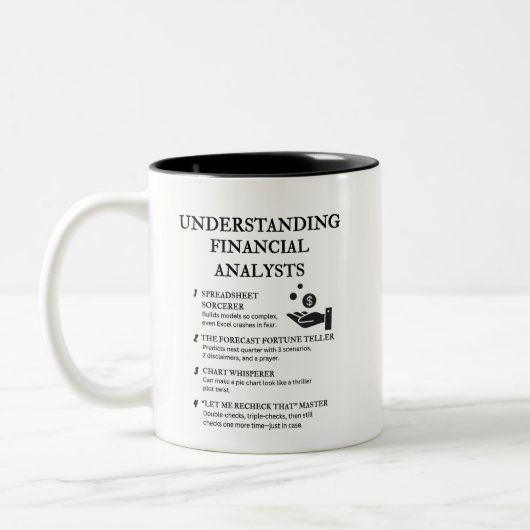 Tasse 2 Couleurs Présentation des analystes financiers (Gauche)