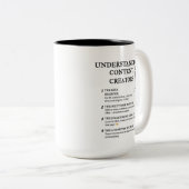 Tasse 2 Couleurs Présentation des créateurs de contenu (Devant droit)
