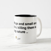 TASSE 2 COULEURS PRÉSERVER LA NATURE (Devant droit)