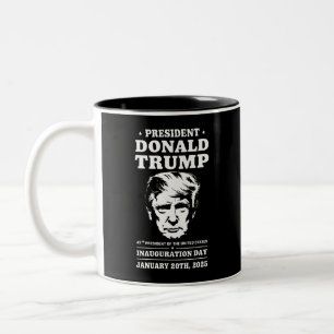 Tasse 2 Couleurs Président 47 D J Trump Jour d'investiture Jan 2025