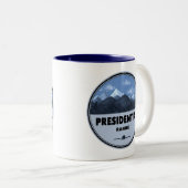 Tasse 2 Couleurs Presidential Range New Hampshire Camping (Devant droit)