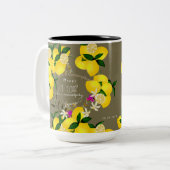 Tasse 2 Couleurs Pressage de citron (Devant gauche)