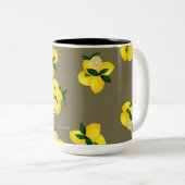 Tasse 2 Couleurs Pressage de citron (Devant droit)