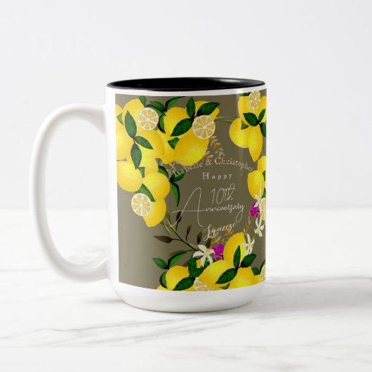 Tasse 2 Couleurs Pressage de citron (Gauche)