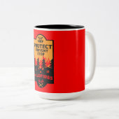 Tasse 2 Couleurs Prévention des incendies (Devant droit)