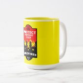 Tasse 2 Couleurs Prévention des incendies de brousse (Devant droit)