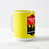 Tasse 2 Couleurs Prévention des incendies de brousse (Devant gauche)