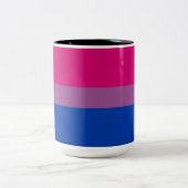 Tasse 2 Couleurs Pride bisexuelle (Bi Drapeau) (Centre)