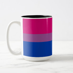 Tasse 2 Couleurs Pride bisexuelle (Bi Drapeau)