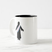 Tasse 2 Couleurs PrideJesus TransFlag (Devant gauche)