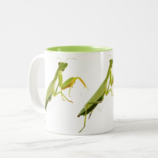 Tasse 2 Couleurs Prier Mantis (Devant gauche)