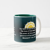 Tasse 2 Couleurs Prière de la protection (Devant droit)