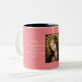 Tasse 2 Couleurs Prière de médaille miraculeuse (Devant gauche)