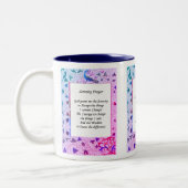 Tasse 2 Couleurs Prière de sérénité Peacock couleurs Inspiration (Gauche)